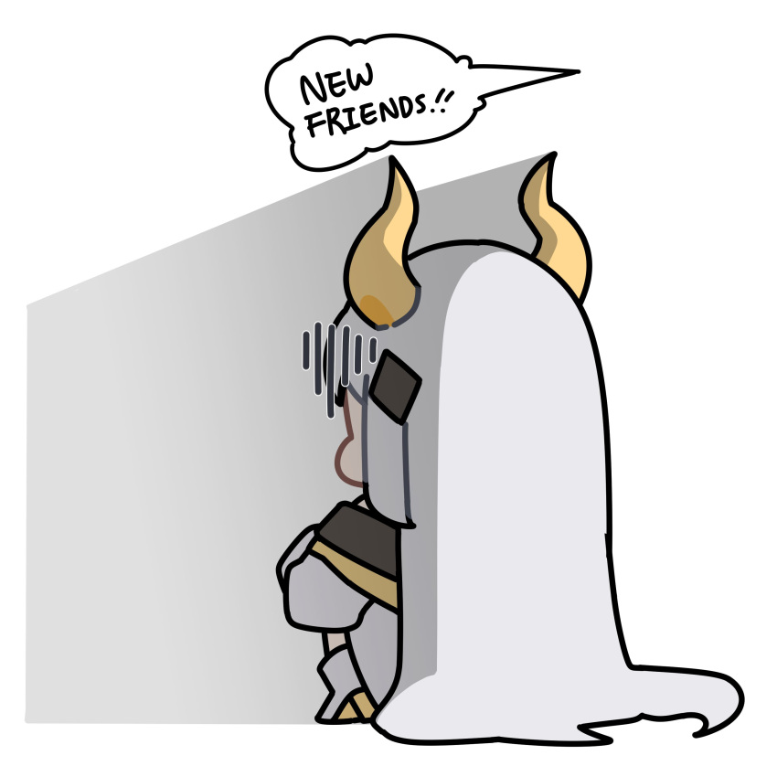 1girl, absurdres, arksu, chibi, commentary_request, from_behind, hiding, highres
