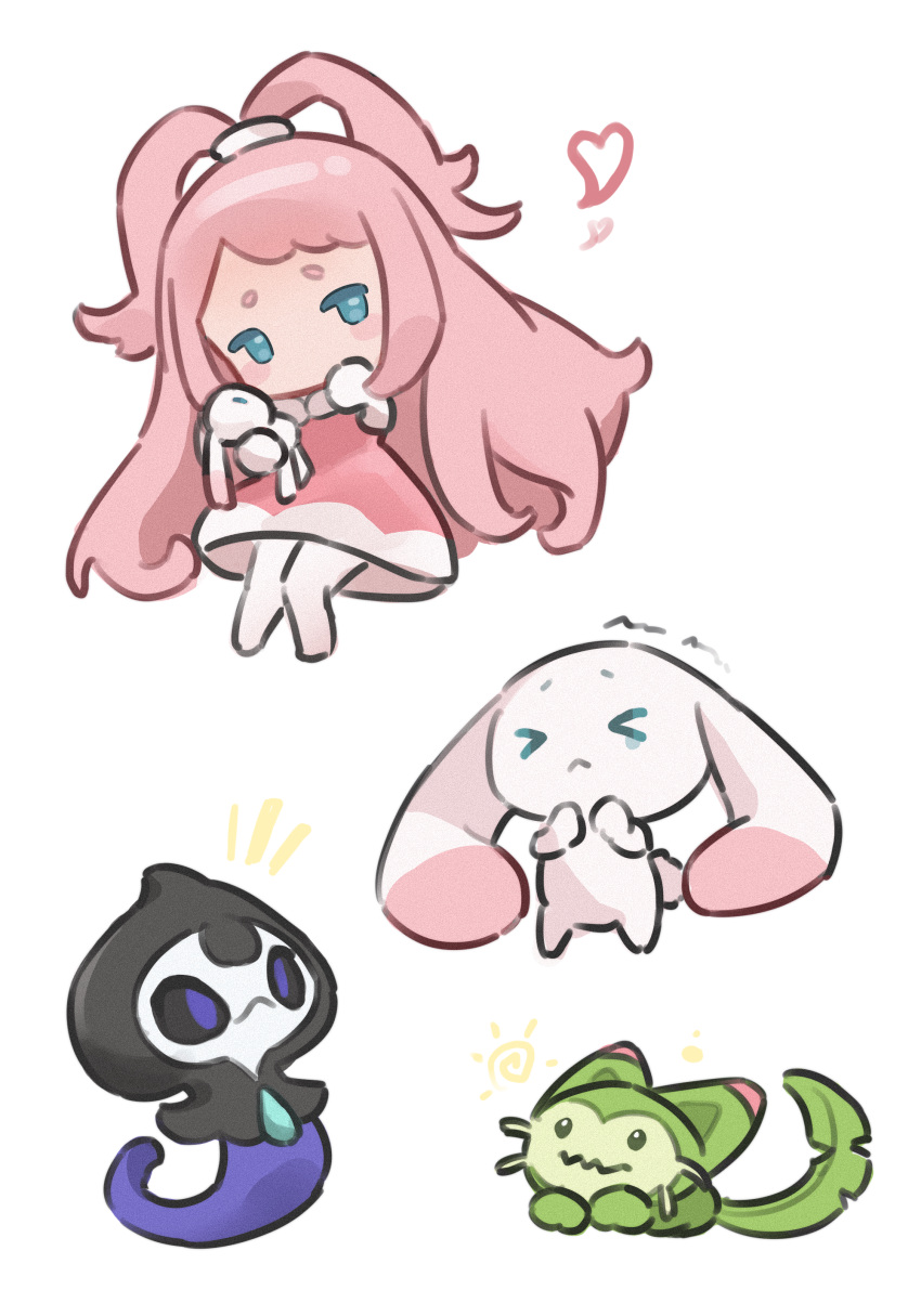 >_<, 1girl, absurdres, aqua_eyes, chibi, chinese_commentary, closed_mouth, commentary_request