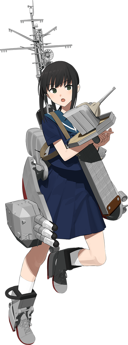 1girl, bad_link, black_hair, blue_sailor_collar, blue_serafuku, blue_shirt, blue_skirt, boots