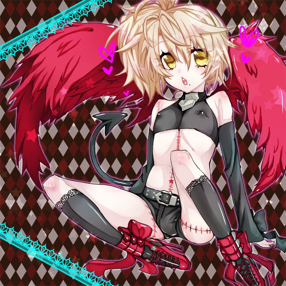 benio, blonde_hair, male, shota, trap, wings, zone-00
