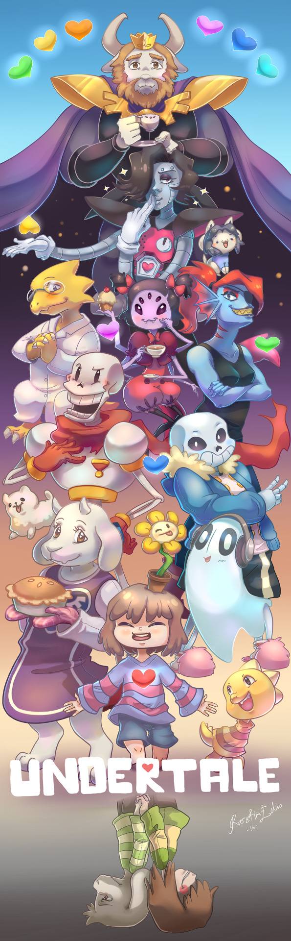 0_0, 2016, 2d, 4girls, 4others, 6boys, alphys, ambiguous_gender