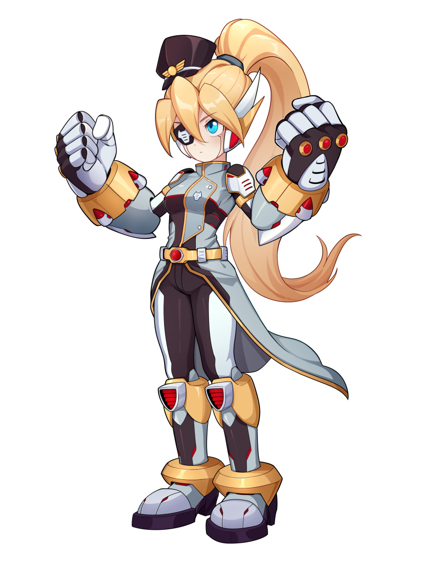 1girl, absurdres, adapted_costume, alternate_color, alternate_costume, armor, belt, biometal