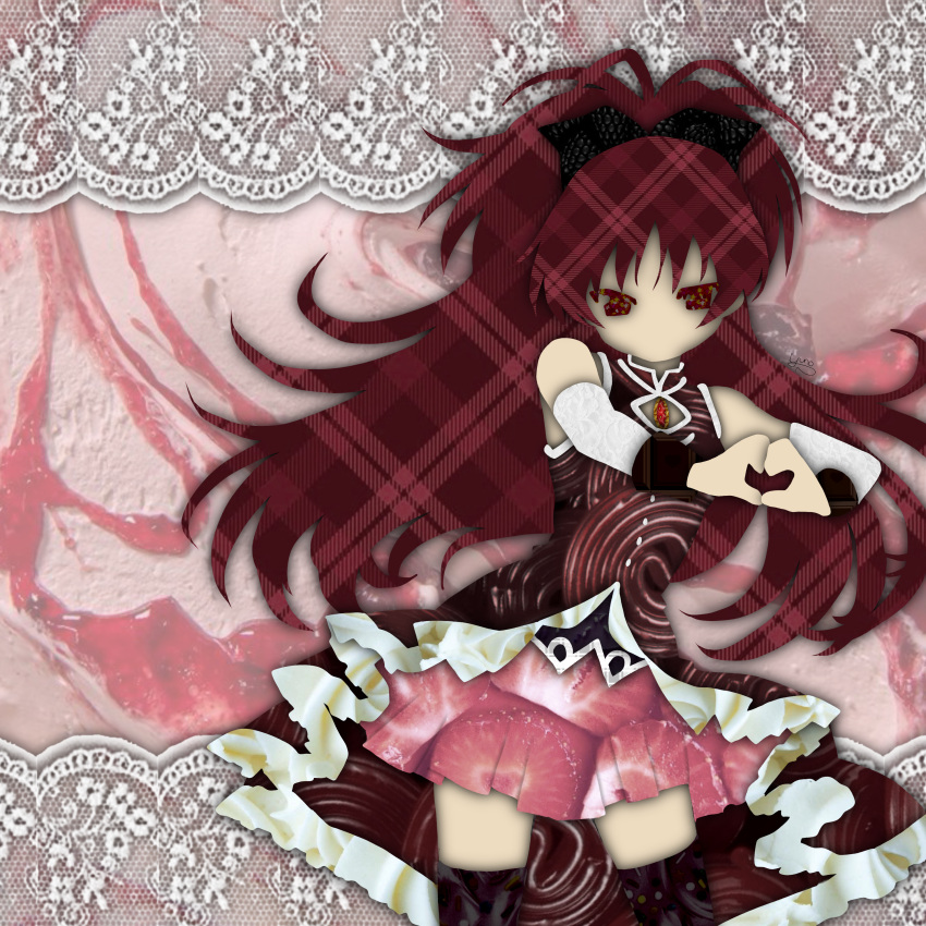 1girl, absurdres, bare_shoulders, black_bow, bow, brown_thighhighs, brown_wrist_cuffs, buttons