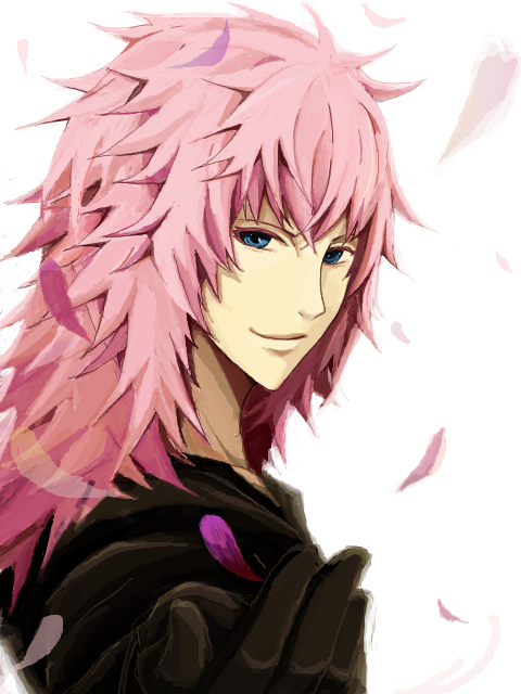 bad_id, blue_eyes, gloves, kingdom_hearts, male, marluxia, petals, pink_hair