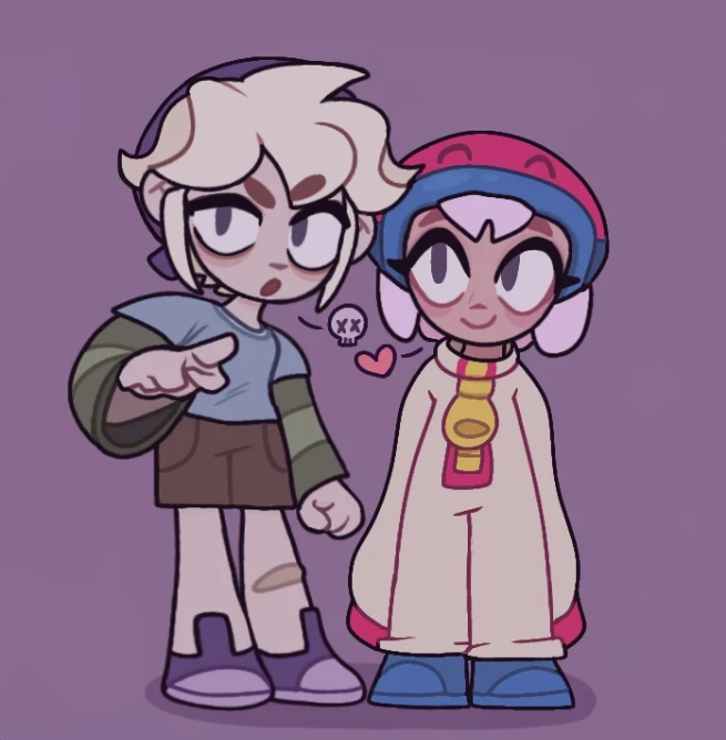 1boy, 1girl, :), :o, ^_^, absurdres, ahoge, bags_under_eyes
