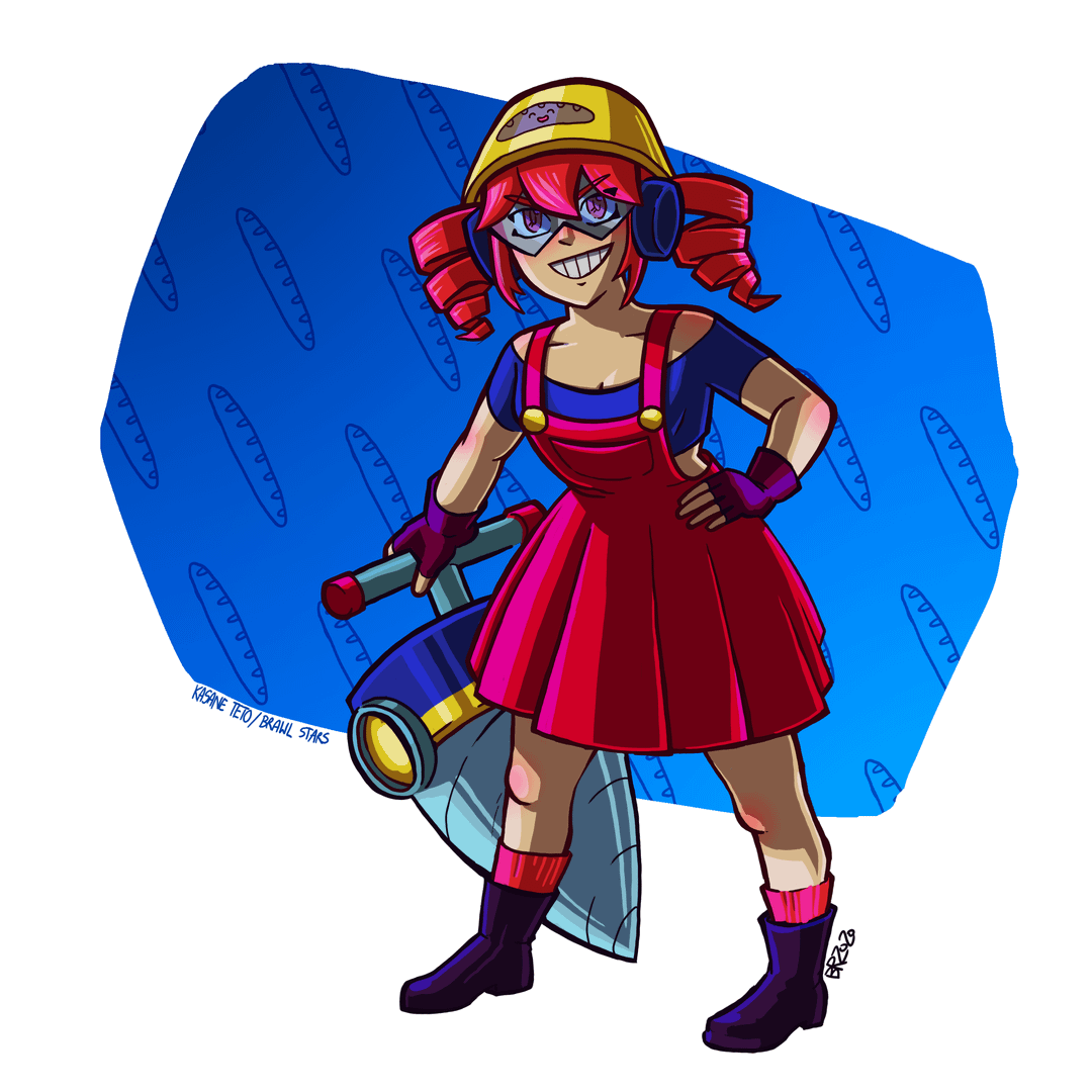 1girl, absurdres, artist_name, bangs, bare_shoulders, black_boots, blue_background, blue_goggles