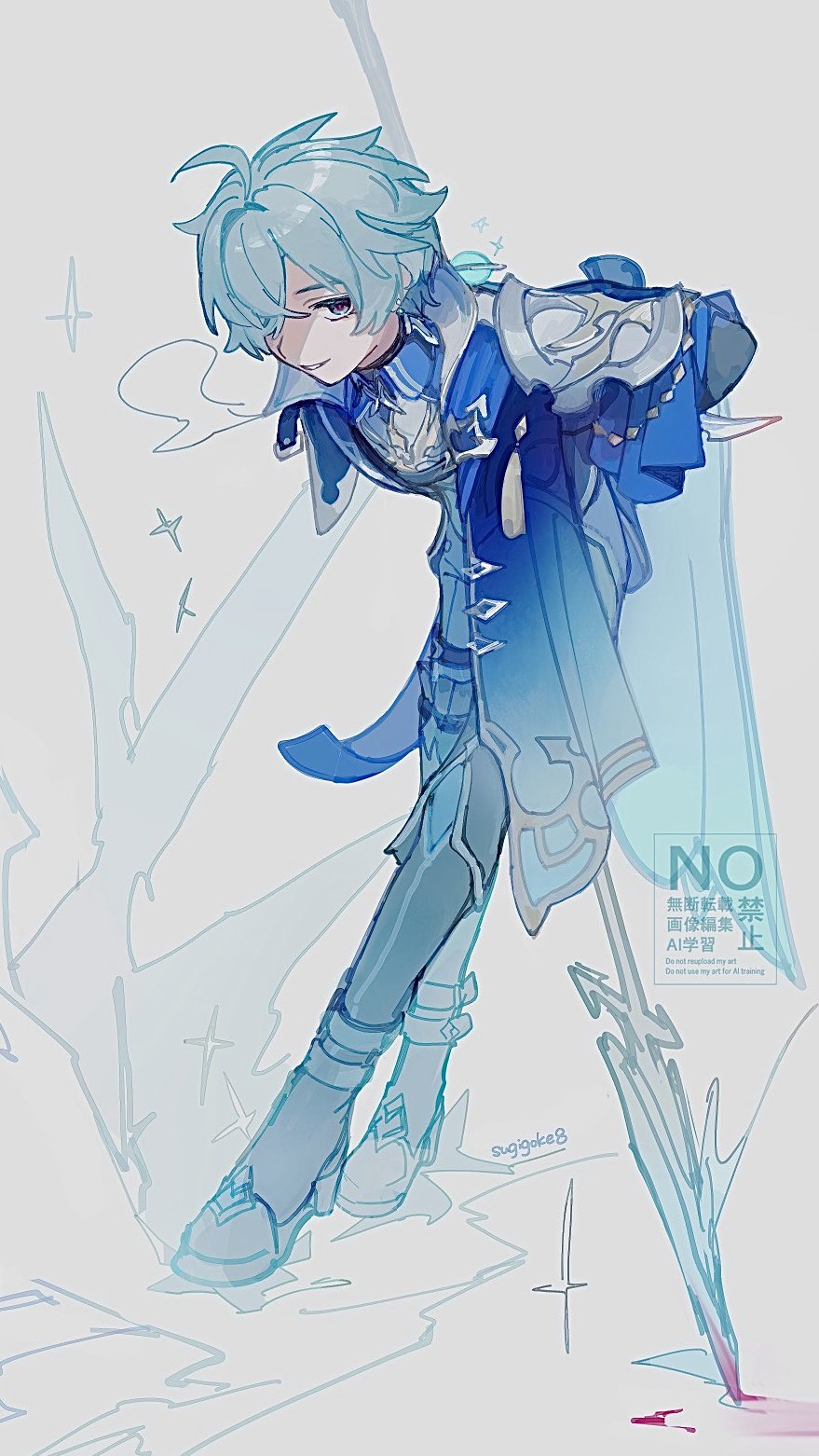1boy, ahoge, armor, belt, belt_collar, black_belt, black_boots, black_gloves