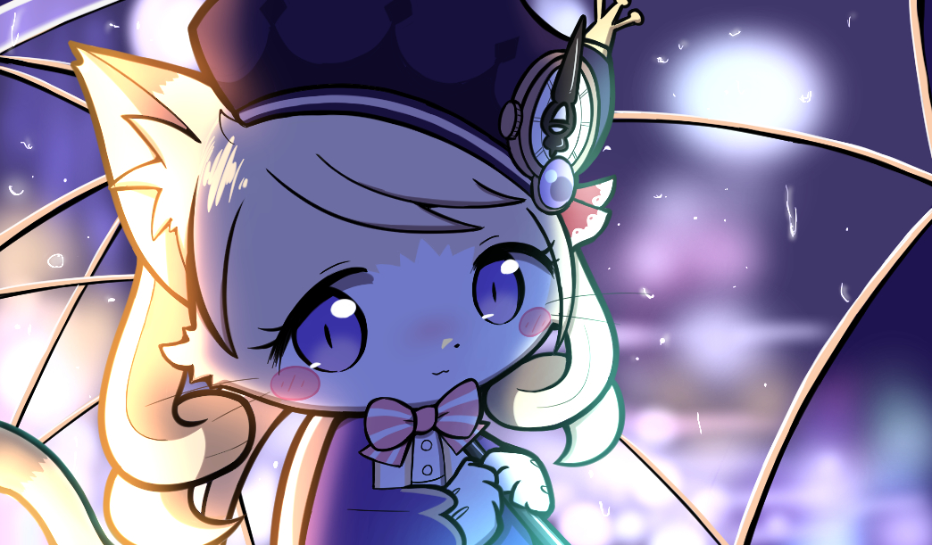 1boy, :3, animal_ears, blonde_hair, blurry, blurry_background, body_fur, bow