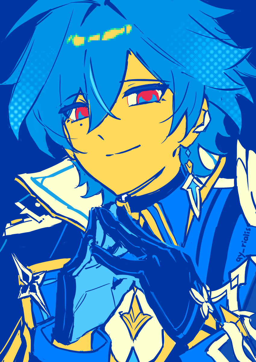 1boy, absurdres, ahoge, armor, belt, belt_collar, black_belt, black_gloves