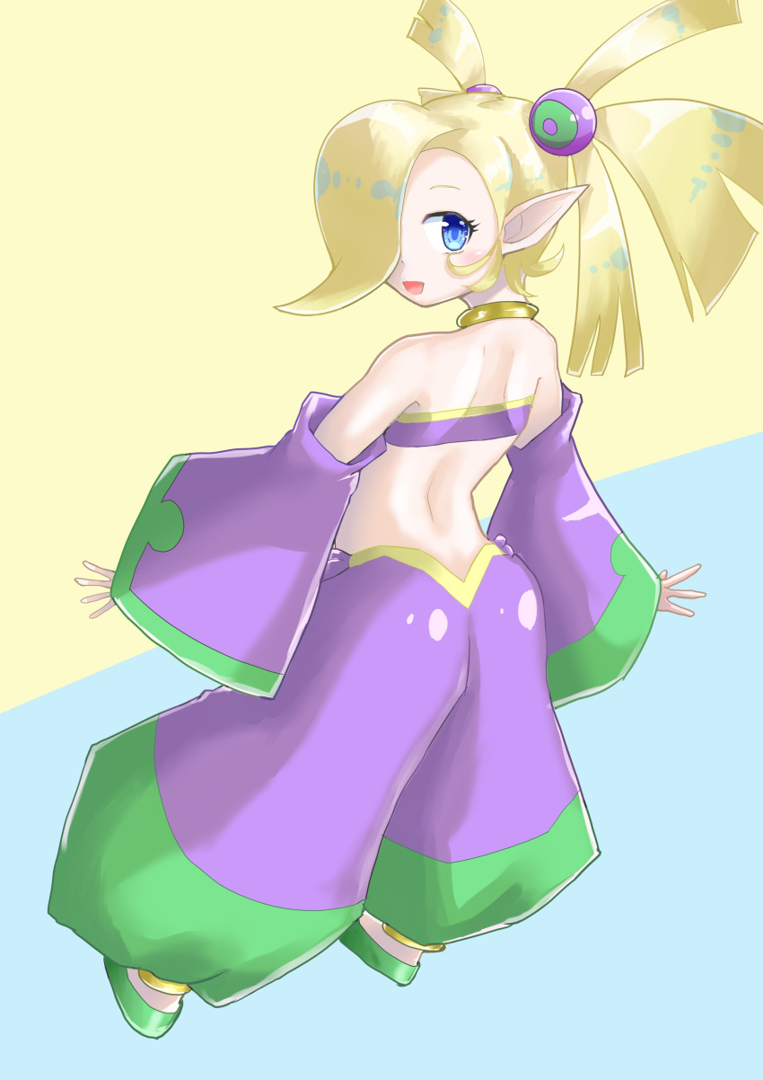 1girl, absurdres, artist_request, blonde_hair, blue_eyes, commentary, highres, looking_at_viewer