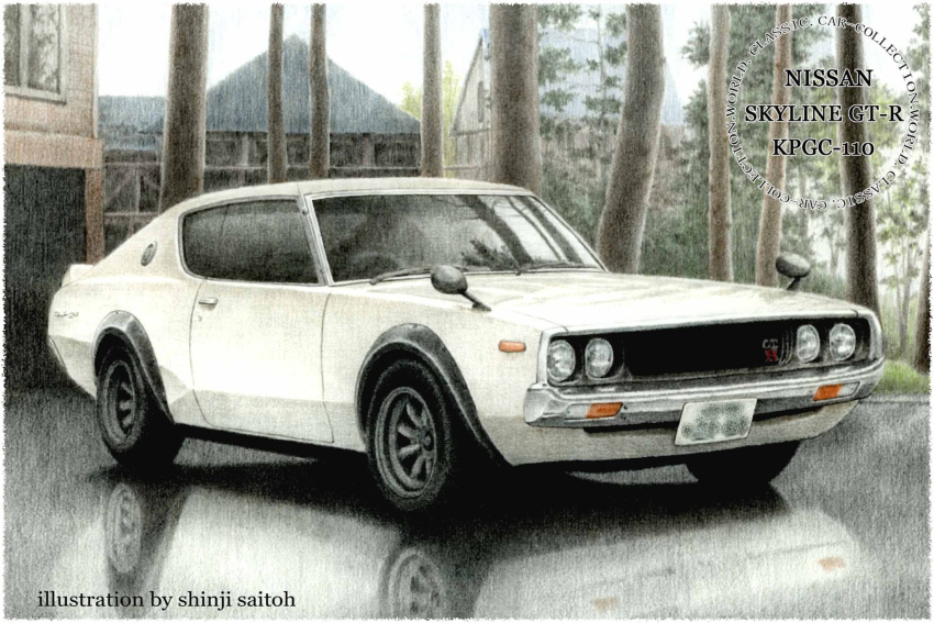 artist_name, border, building, car, colored_pencil_(medium), commentary_request, highres, motor_vehicle