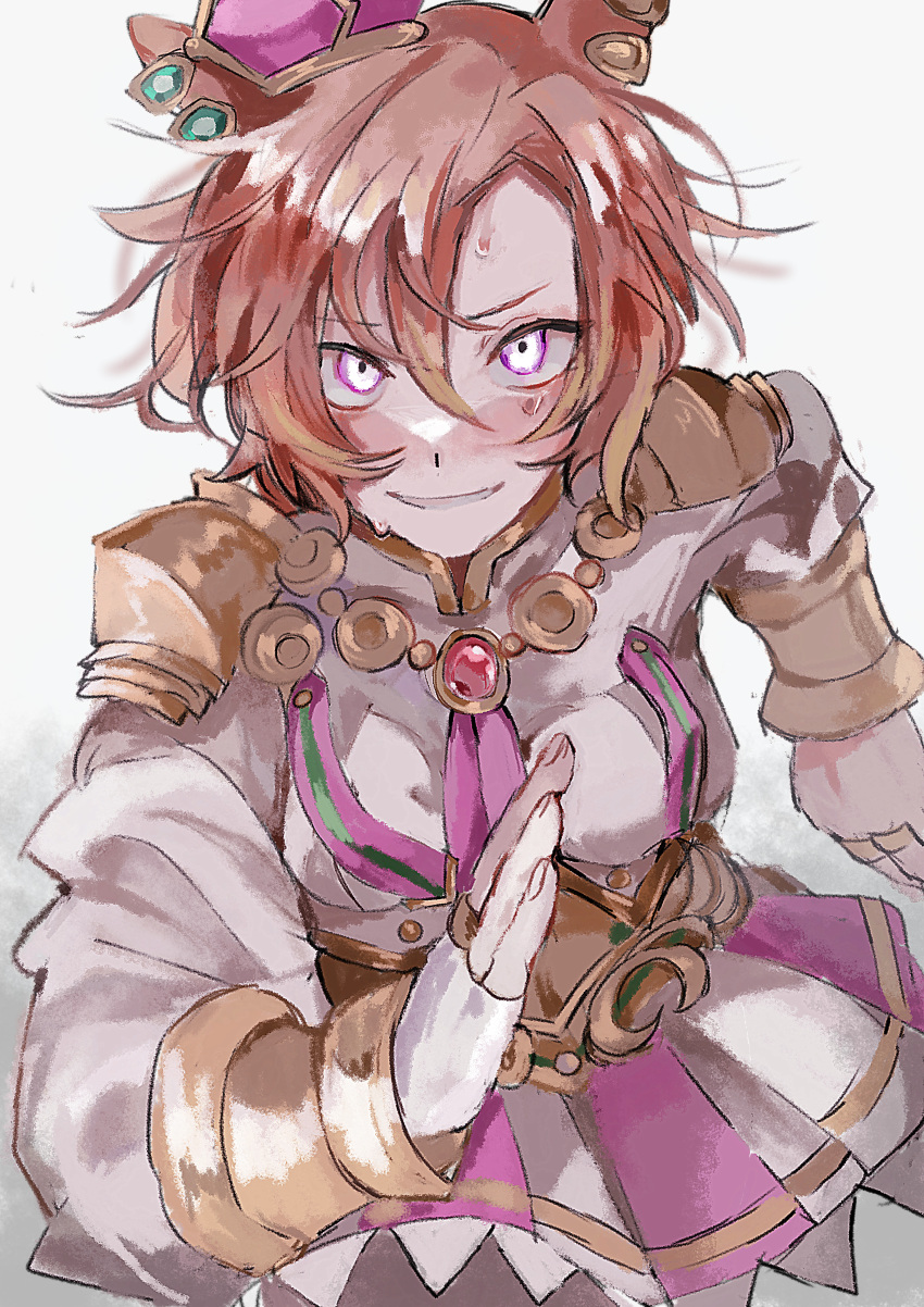 1girl, absurdres, animal_ears, blush, breasts, commentary_request, crown, enshuritsu_(eureka0811)