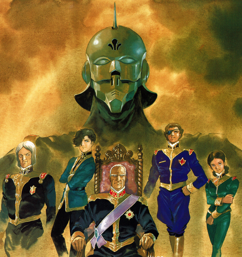 absurdres, annamarie_bourget, carozzo_ronah, dorel_ronah, gilais_kreuger, gundam, gundam_f91, highres