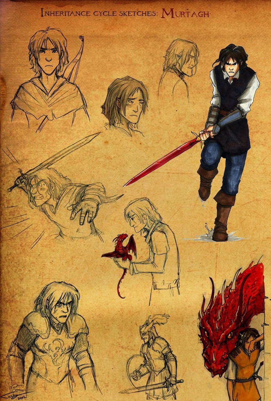 1boy, 1other, against_wall, armor, belt, black_hair, black_tunic, blue_pants
