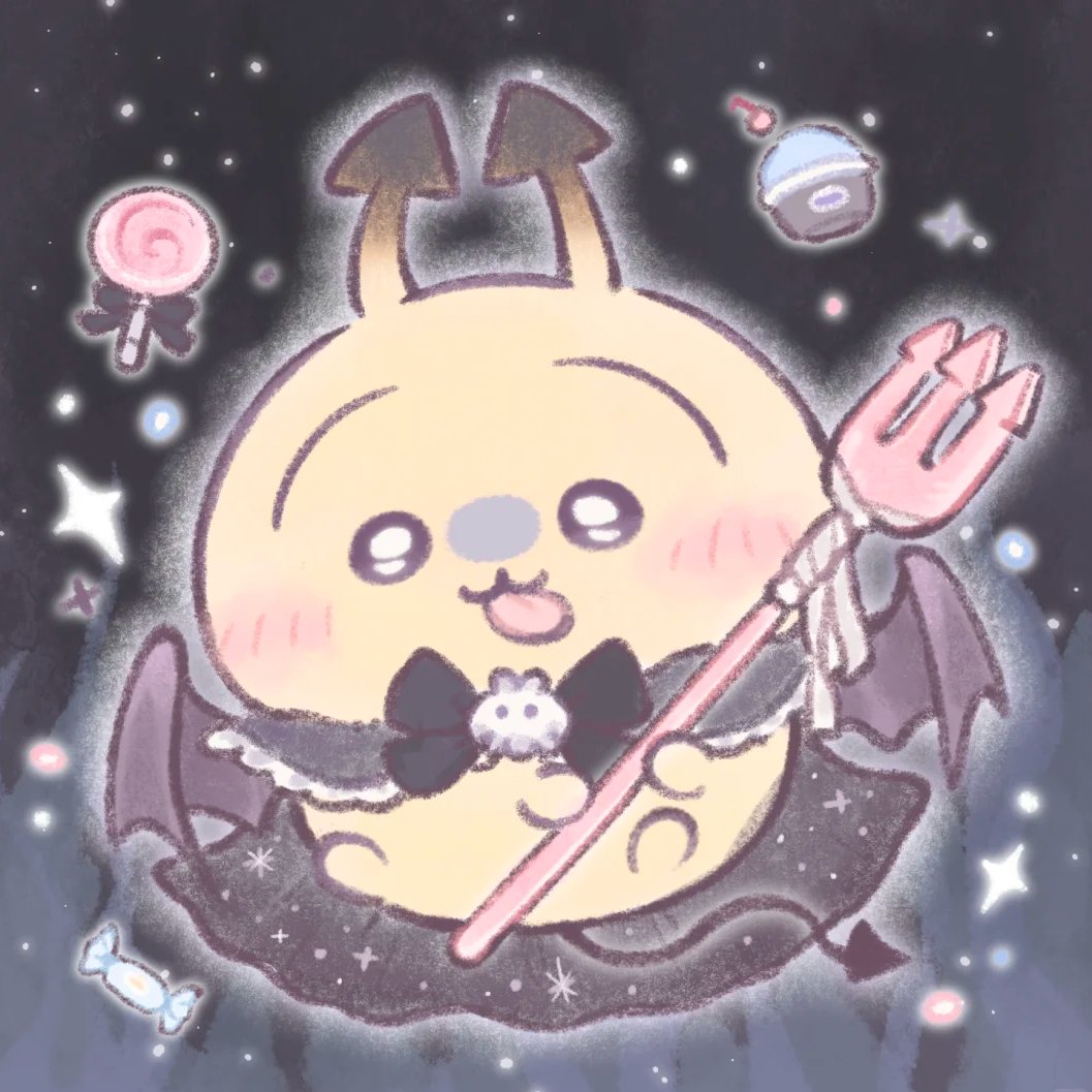black_bow, black_bowtie, black_cape, black_sky, bow, bowtie, candy, cape