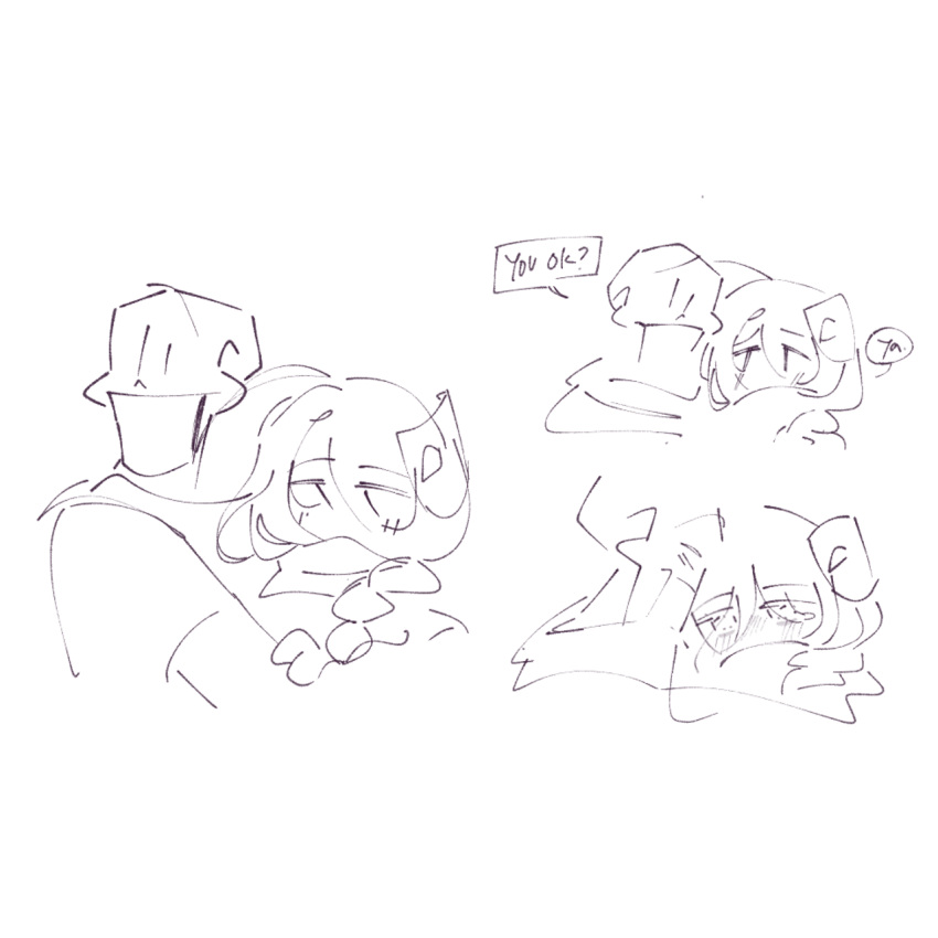 1boy, 1girl, 2025, 2d, blush, braid, candyyoo, comic