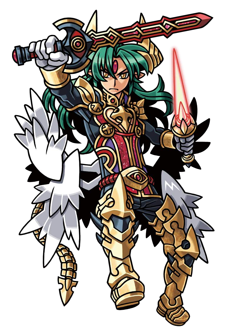 1boy, ark_mateus, armor, armored_boots, black_pants, black_shirt, boots, demon_boy