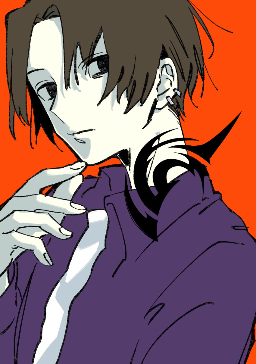 1boy, absurdres, black_eyes, brown_hair, closed_mouth, commentary_request, fate/zero, fate_(series)