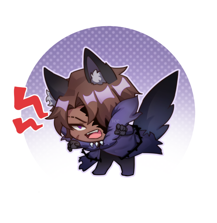 1boy, animal_ear_fluff, animal_ears, barbed_wire, black_gloves, brown_hair, chibi, chibi_only