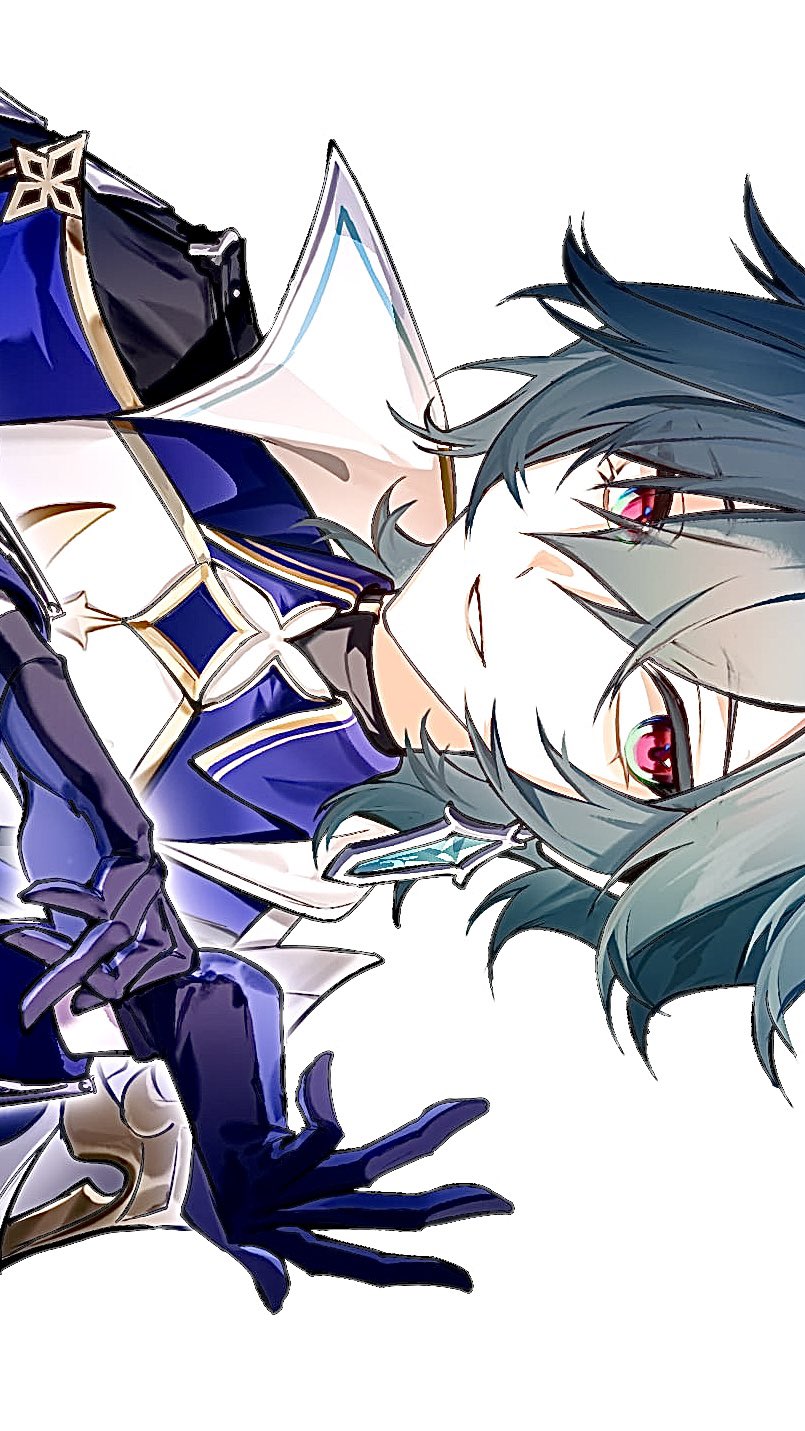 1boy, adjusting_clothes, adjusting_gloves, arms_up, black_choker, black_gloves, blue_gem, blue_gloves