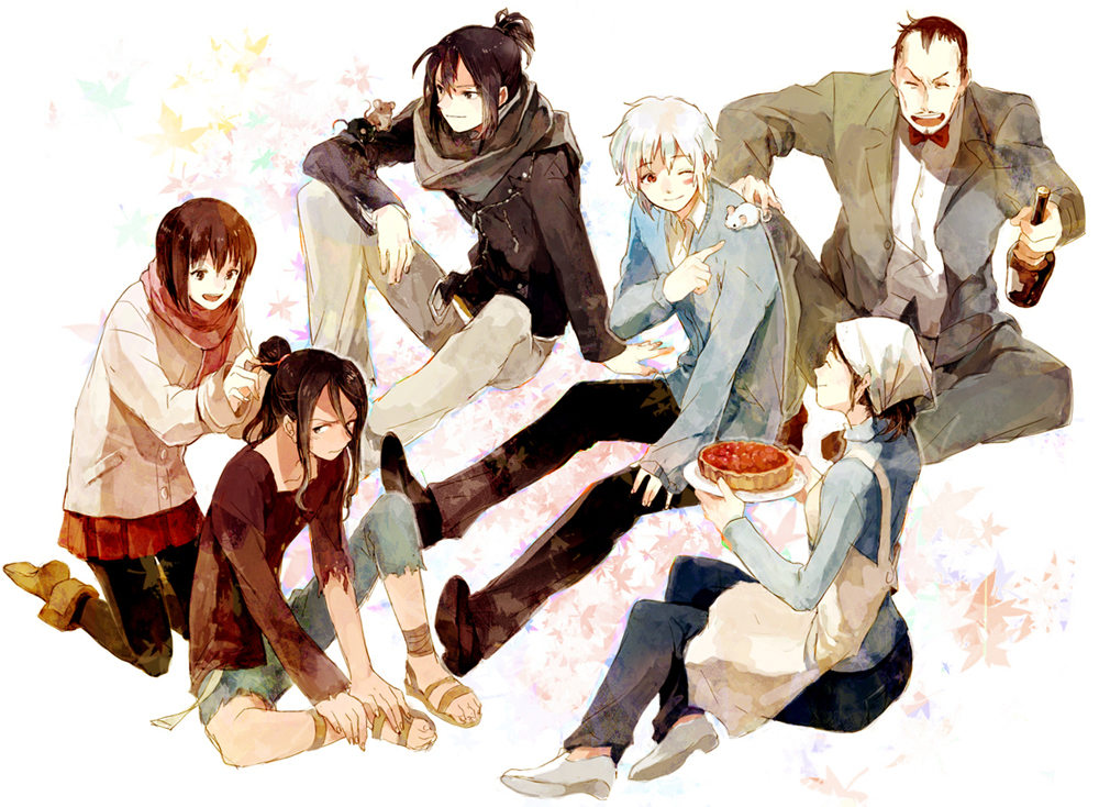 age_difference, bad_id, boots, brown_eyes, brown_hair, closed_eyes, dark_skin, everyone