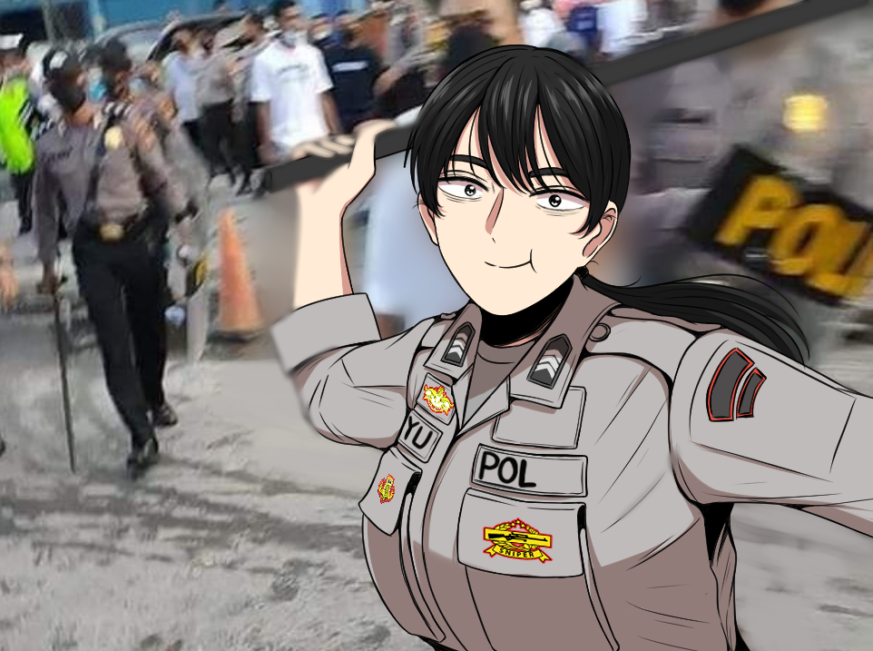 1girl, :t, black_hair, breast_pocket, breasts, closed_mouth, collared_shirt, grey_shirt