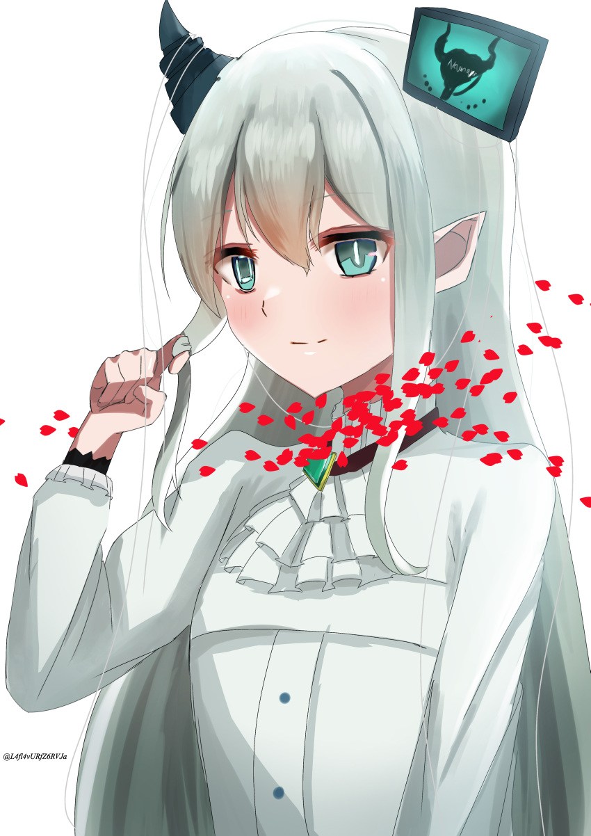 1girl, absurdres, aqua_eyes, artist_name, ascot, autobaan, blue_eyes, choker