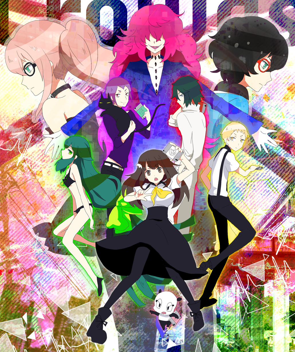 2girls, 6+boys, absurdly_long_hair, androgynous, animal, arm_behind_back, arm_up, arms_at_sides