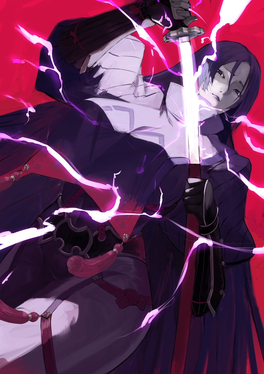 1girl, armor, bodysuit, breasts, commentary_request, electricity, fate/grand_order, fate_(series)