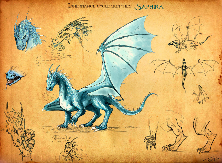 1boy, 1other, armor, belt, bracer, breath_weapon, breathing_fire, claws