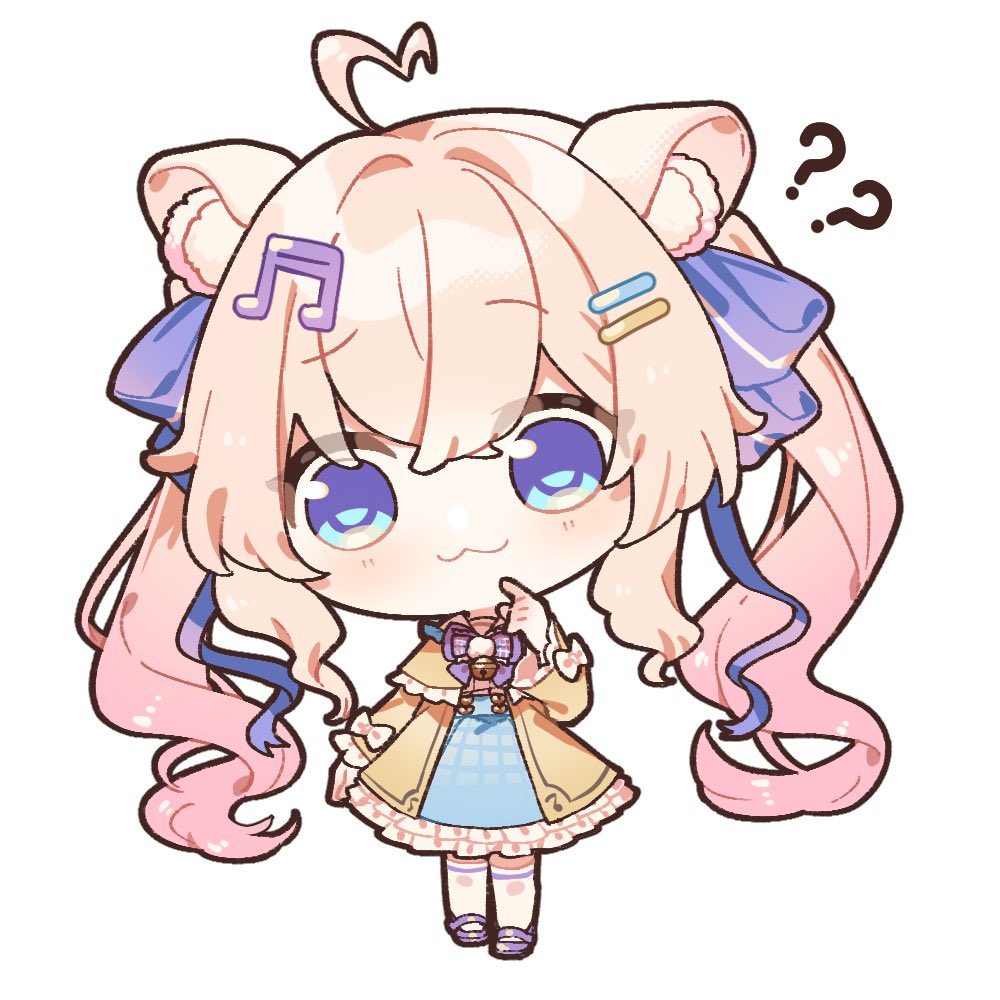 ?, ??, animal_ears, artist_request, blonde_hair, blue_eyes, bow, bowtie