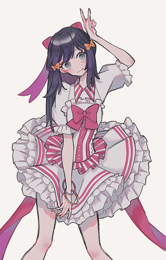 1girl, armlet, black_hair, bow, collared_shirt, commentary_request, dawn_(contest)_(pokemon), dress
