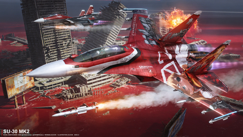 3d, absurdres, aircraft, airplane, camouflage, fighter_jet, highres, lolicon_(lolicon42051636)