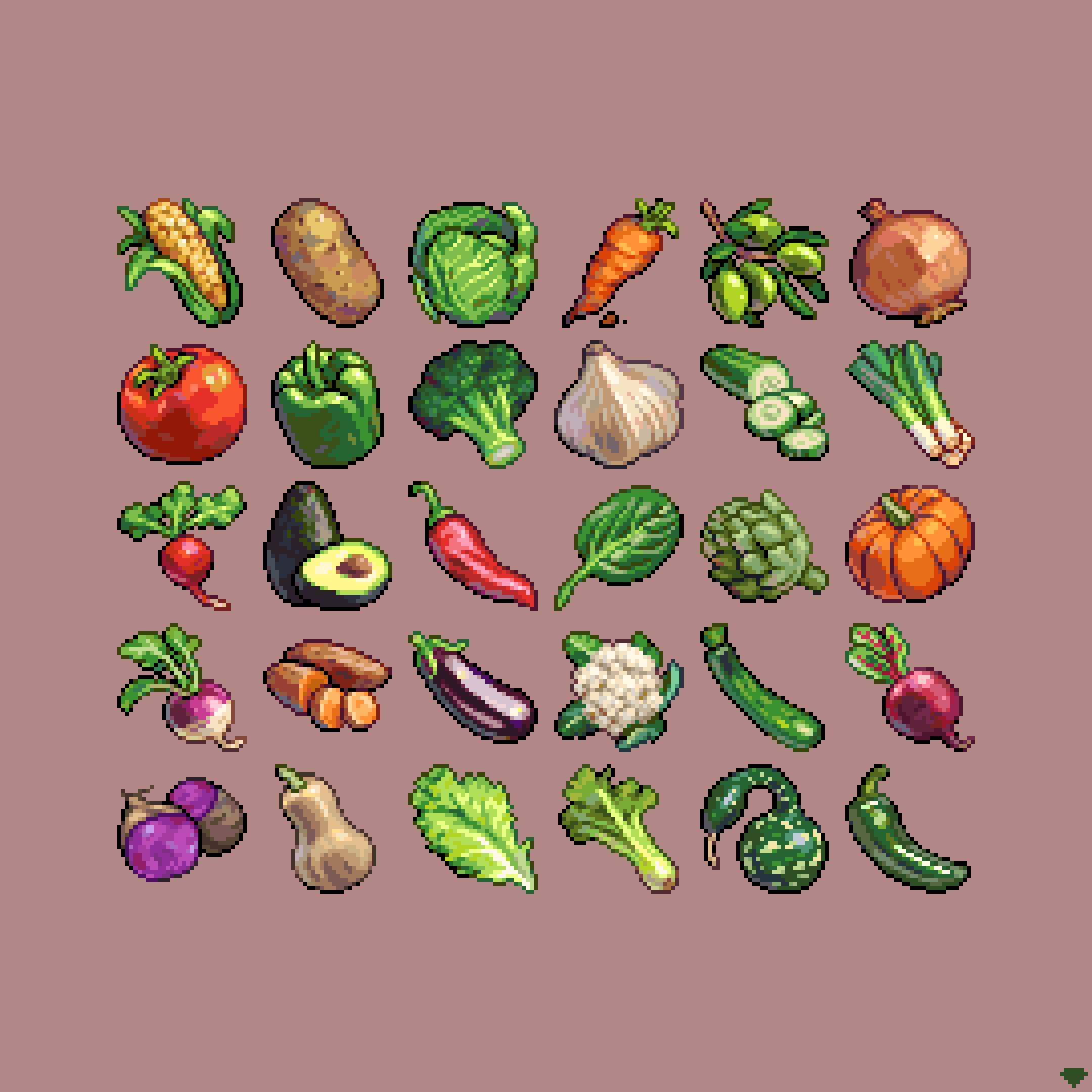 artichoke_(food), avocado, beet_(vegetable), beetroot, bell_pepper, broccoli, brown_background, cabbage