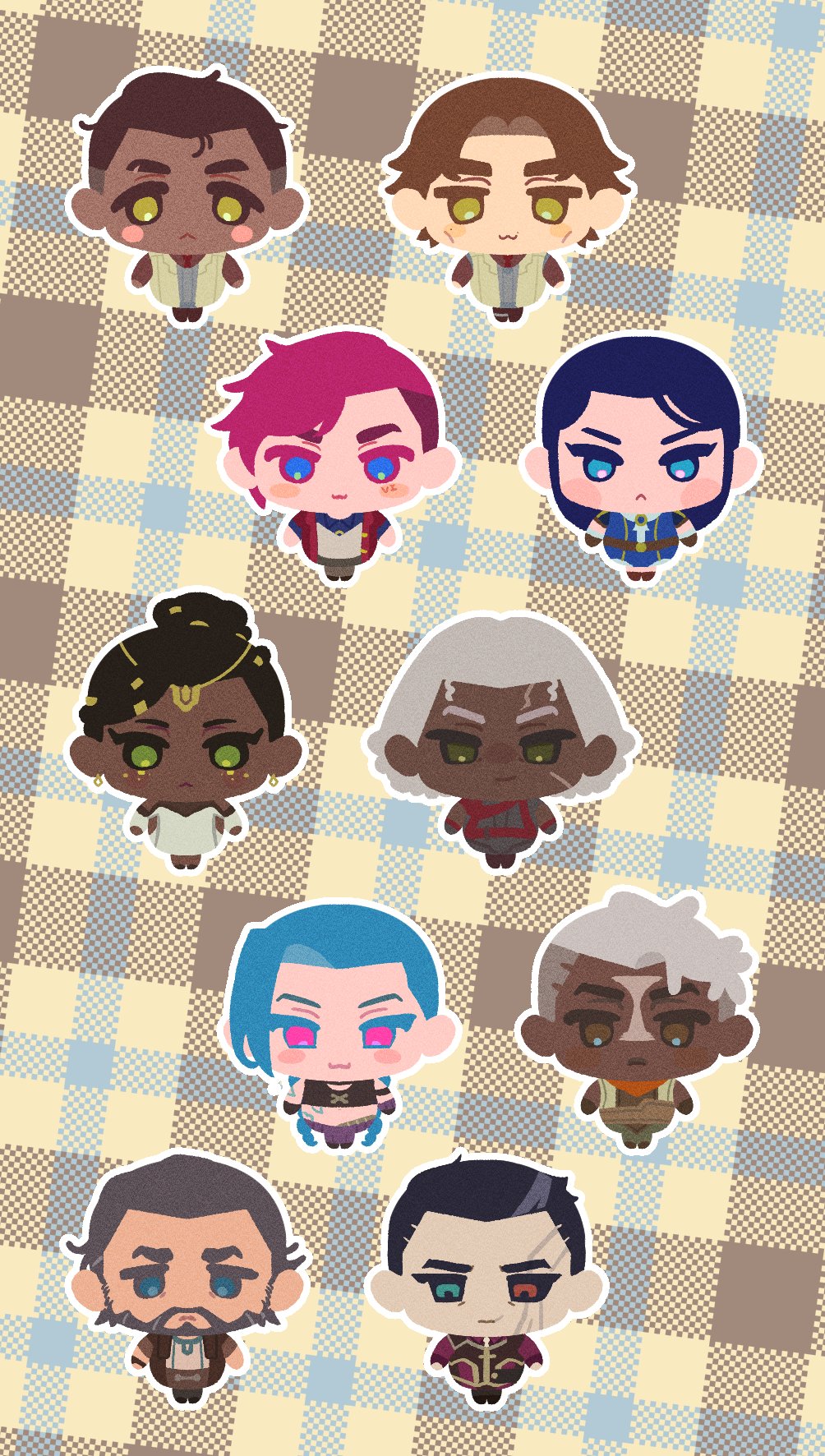 5boys, 5girls, ambessa_(league_of_legends), arcane:_league_of_legends, arcane_caitlyn, arcane_jayce, arcane_jinx, arcane_vi