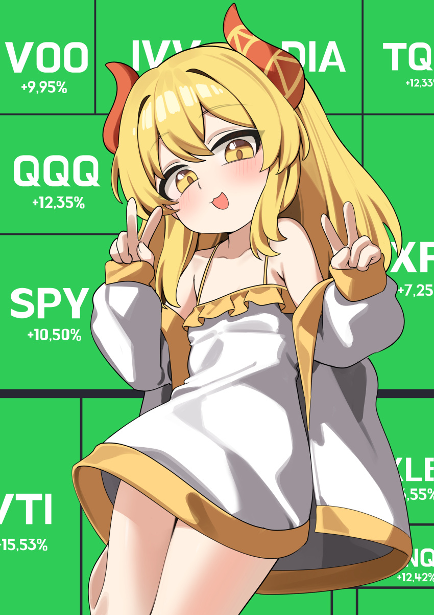 1girl, :3, :d, absurdres, armpit_crease, artist_request, bare_shoulders, blonde_hair