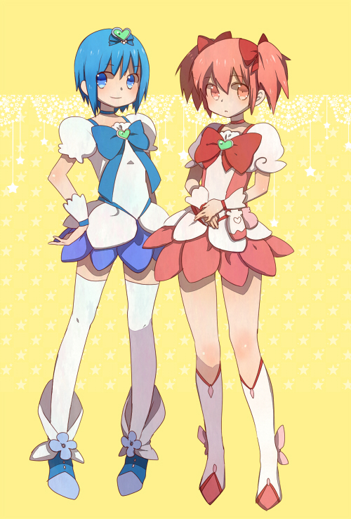 alternate_costume, blue_eyes, blue_hair, bow, color_connection, cosplay, cure_blossom, cure_blossom_(cosplay)