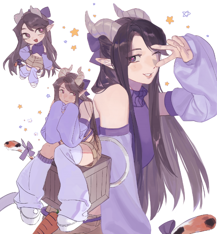 1girl, :d, ama_a93, black_eyes, black_hair, bow, box, bright_pupils