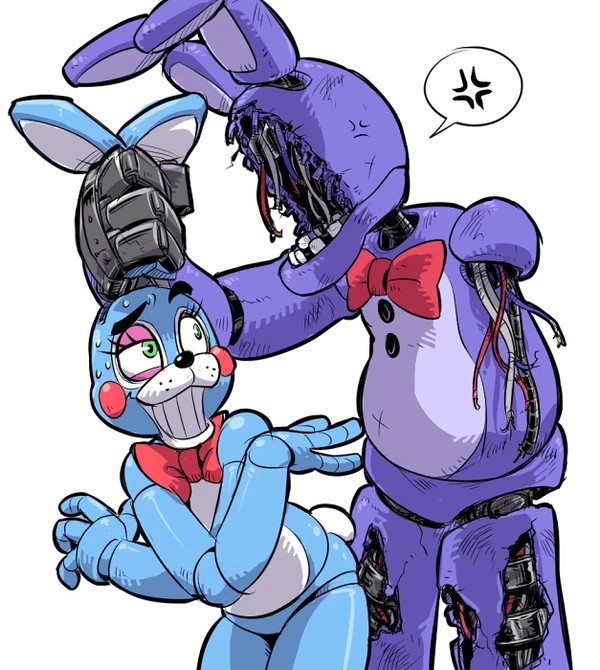 1boy, 2boys, android, anger_vein, angry, animal, animal_costume, animal_ears