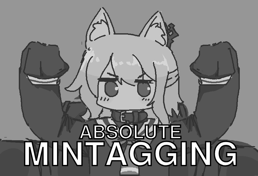 1girl, absolute_cinema_(meme), animal_ears, arms_up, blush, collar, commentary, danbooru_(site)