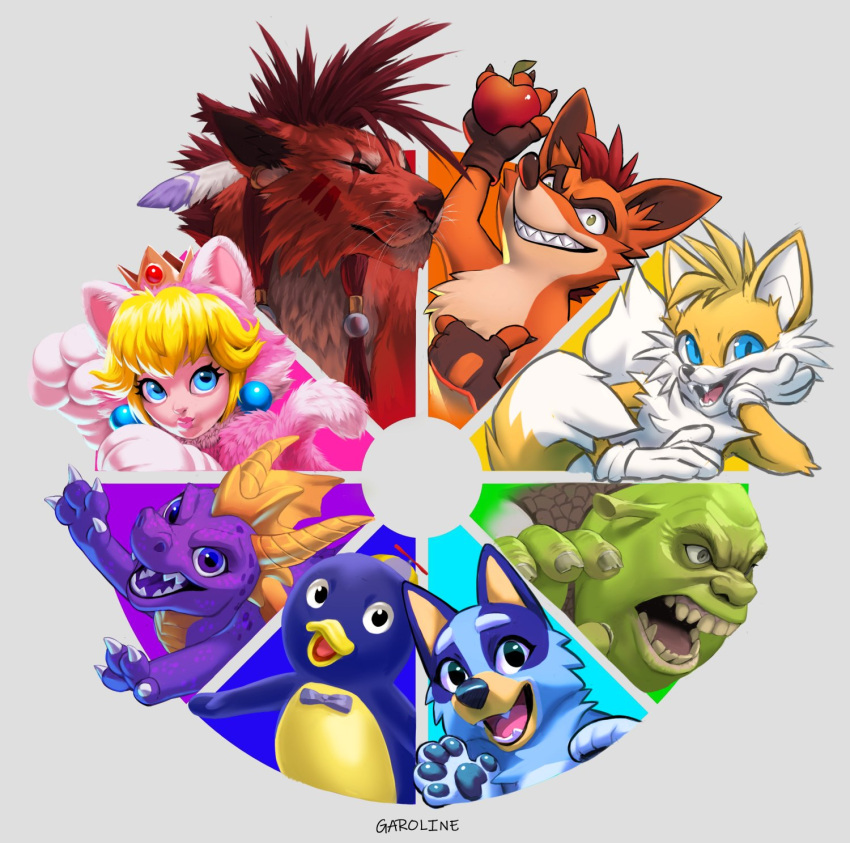 animal_costume, animal_ears, artist_name, bandicoot_boy, blue_fur, bluey, bluey_heeler, bow