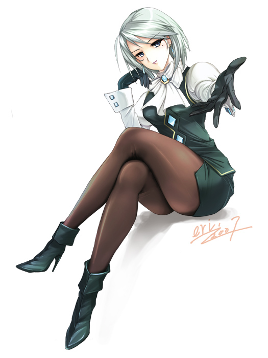 1girl, crossed_legs, eri_(artist), gloves, gyakuten_saiban, high_heels, karuma_mei, legs