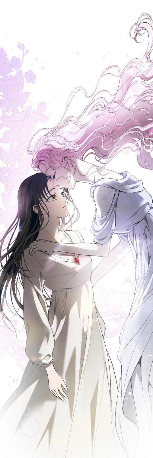 2girls, black_eyes, black_hair, blue_dress, closed_eyes, closed_mouth, colored_skin, commentary_request