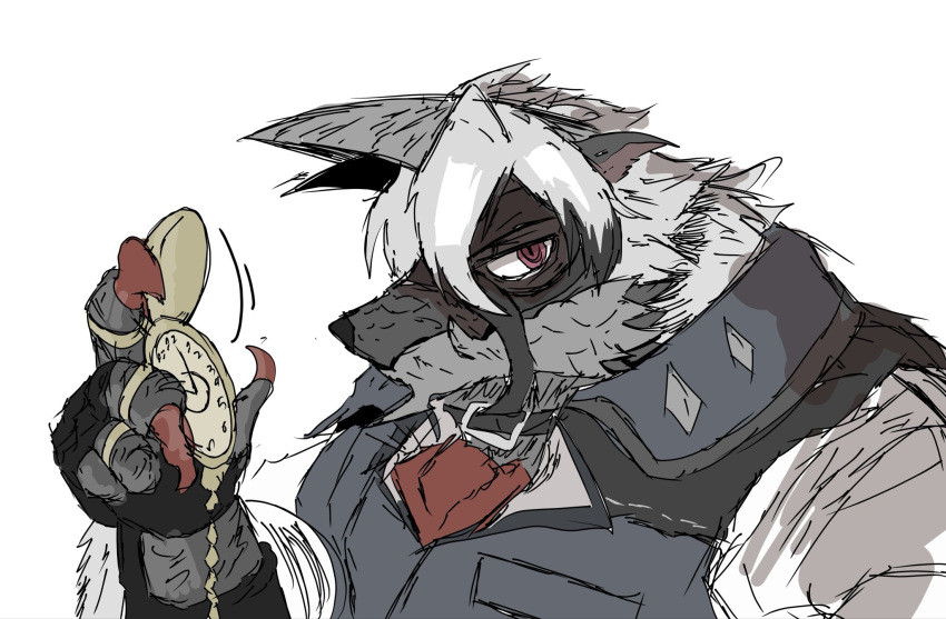 1boy, animal_ears, black_gloves, claws, closed_mouth, commentary, cosplay, fingerless_gloves