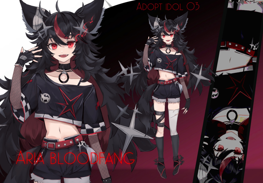 1girl, :d, ahoge, animal_ear_fluff, animal_ears, arm_warmers, asymmetrical_legwear, bandage_on_thigh
