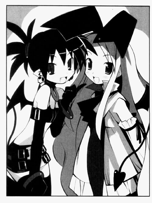 disgaea, etna, flonne, gloves, jewelery, long_hair, monochrome, nippon_ichi