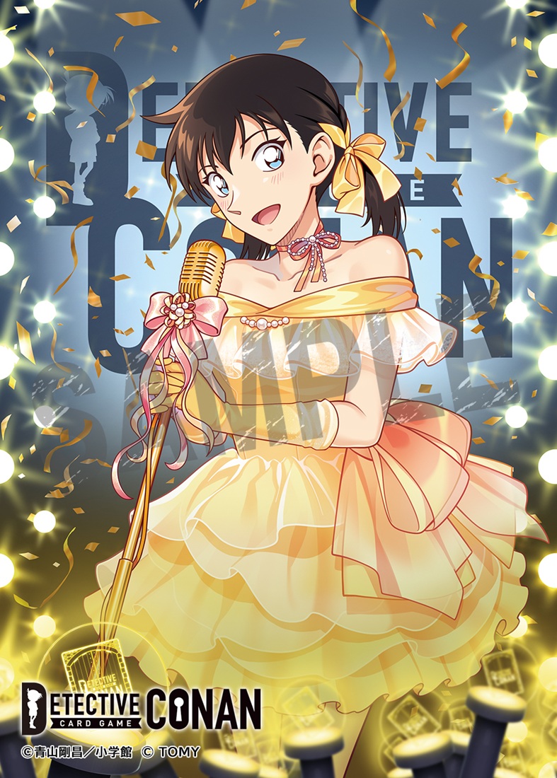 1girl, :d, black_hair, blue_eyes, bow, choker, collarbone, confetti