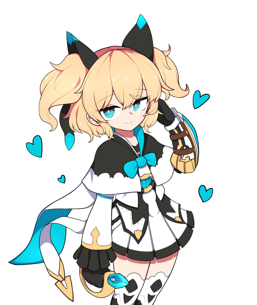 1girl, absurdres, black_capelet, black_gloves, black_ribbon, blonde_hair, blue_eyes, capelet