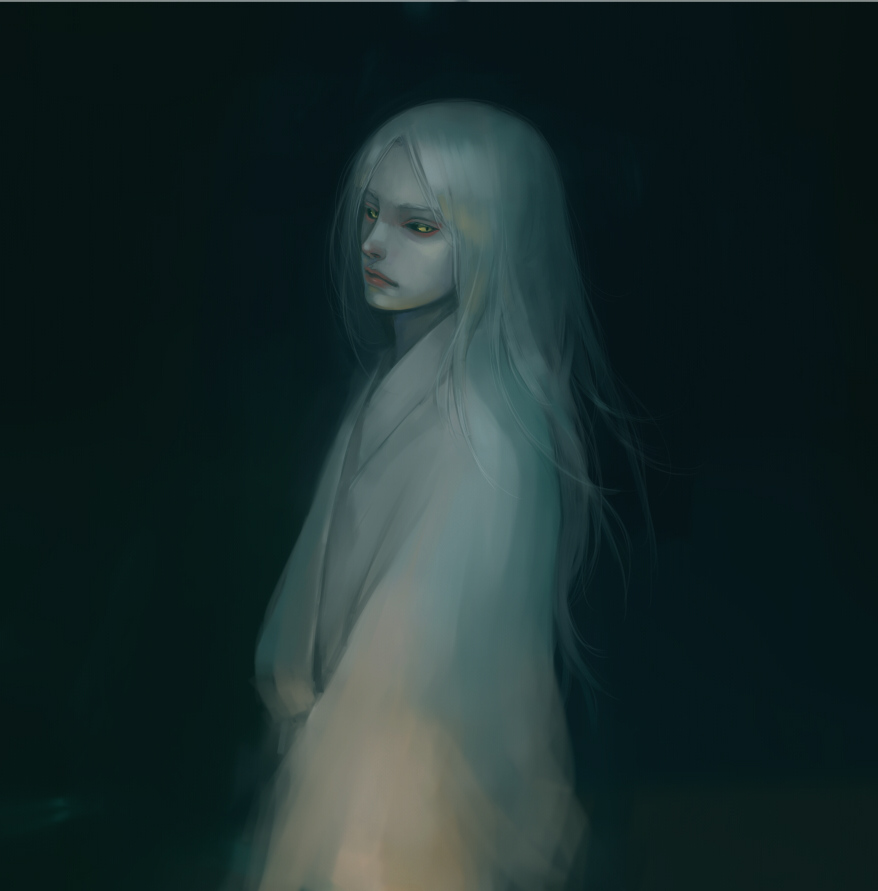 black_sclera, chm, japanese_clothes, kimono, male, original, solo, white_hair
