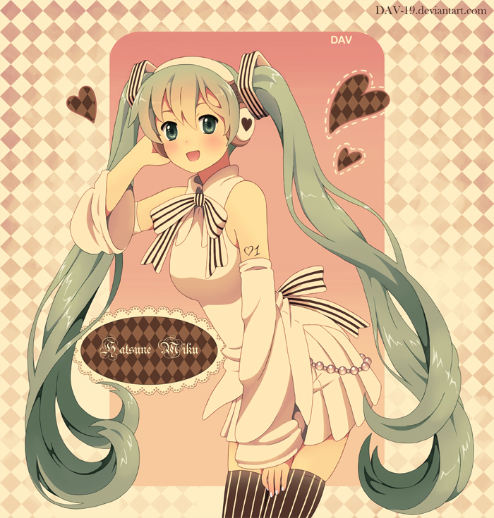1girl, :d, alternate_costume, aqua_eyes, aqua_hair, back_bow, bare_shoulders, beads